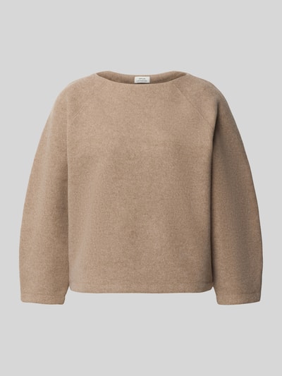 OPUS Sweatshirt mit U-Boot-Ausschnitt Modell 'Gusera' Camel 1
