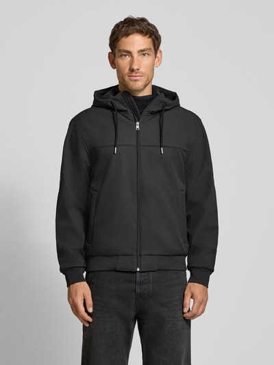 Tom Tailor Denim Regular Fit Funktionsjacke mit Kapuze Anthrazit 4