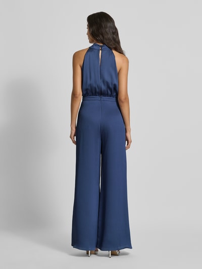 Swing Jumpsuit met opstaande kraag Blauw - 5