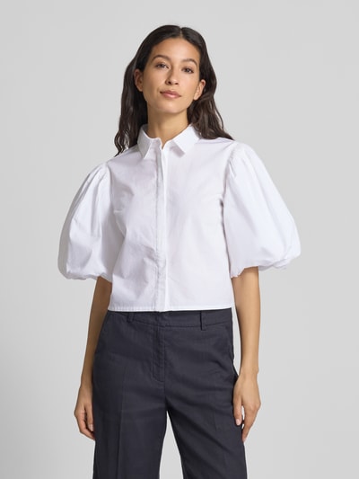 GUIDO MARIA KRETSCHMER WOMAN Regular Fit Bluse mit Puffärmeln Modell 'CLAIRE' Weiss 4