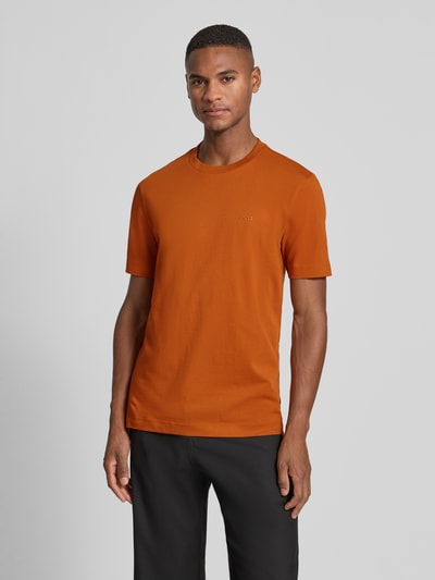 BOSS Regular Fit T-Shirt aus reiner Baumwolle Modell 'THOMPSON' Orange 4