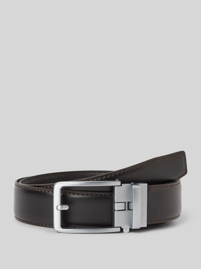 Monti Leren riem Chocoladebruin - 1