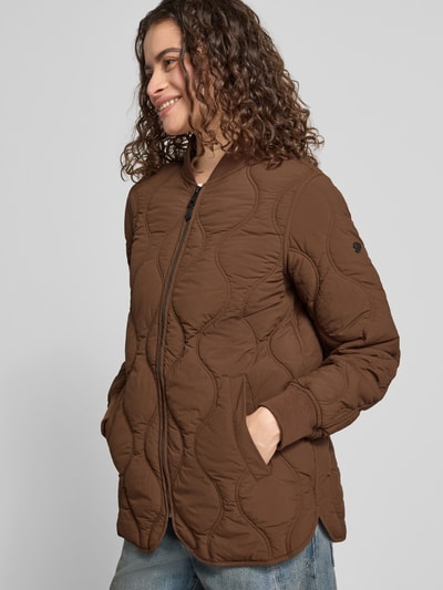 Superdry Steppjacke mit Stehkragen und Eingrifftaschen Dunkelbraun 3