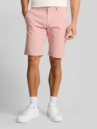 Tom Tailor Slim Fit Chinoshorts aus reiner Baumwolle Pink 4