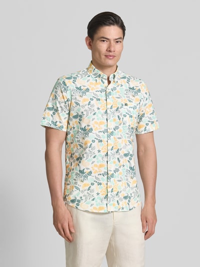 LERROS Modern Fit Freizeithemd mit Button-Down-Kragen GELB 4