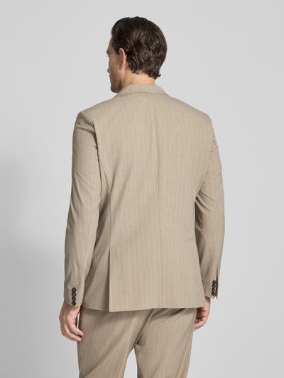 Selected Homme Slim Fit Anzugsakko mit Nadelstreifen-Muster Modell 'SLIM-LIAM' Sand 5
