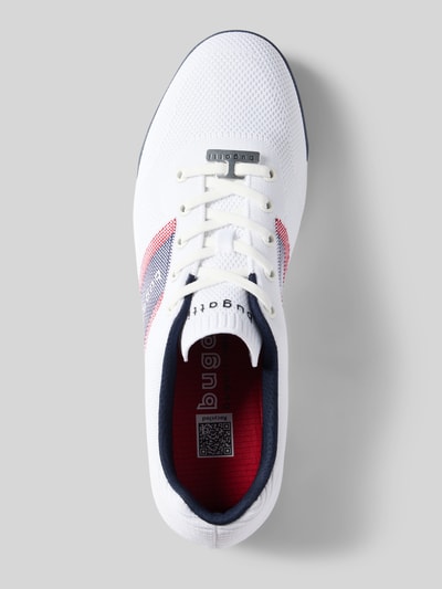 bugatti Sneaker mit Label-Print Modell 'Trevor' Weiss 3