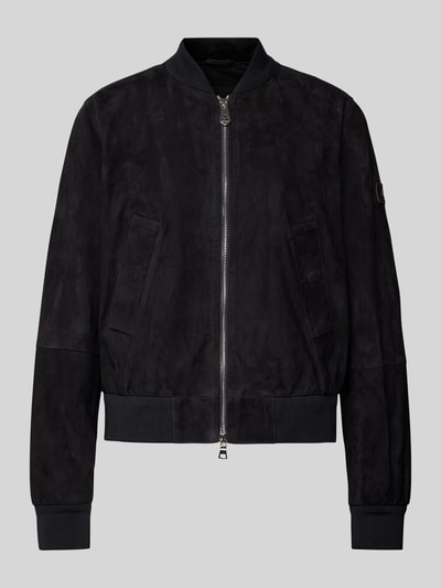 Peuterey Blouson in Leder-Optik Modell 'Choisya' Marine 2