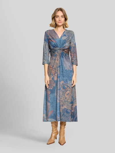 Betty Barclay Tailliertes Freizeitkleid mit Raffung an der Taille Rauchblau 4