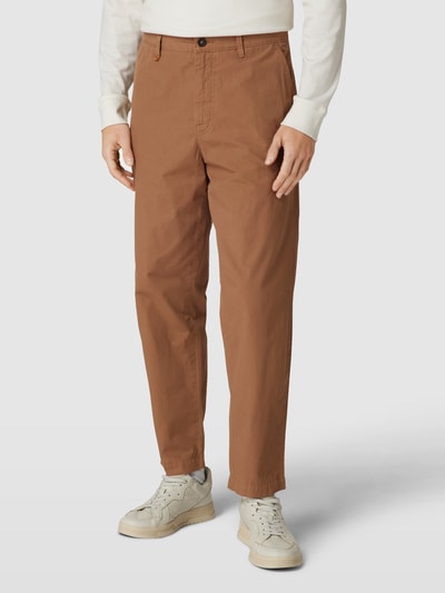 BOSS Orange Hose mit Label-Details Modell 'STATUM' Khaki 4