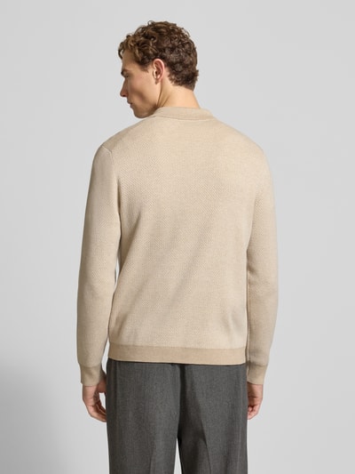 Christian Berg Men Vest met knoopsluiting Zand gemêleerd - 5