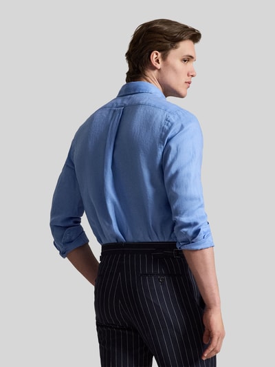 Polo Ralph Lauren Relaxed Fit Freizeithemd aus reinem Leinen Blau 5