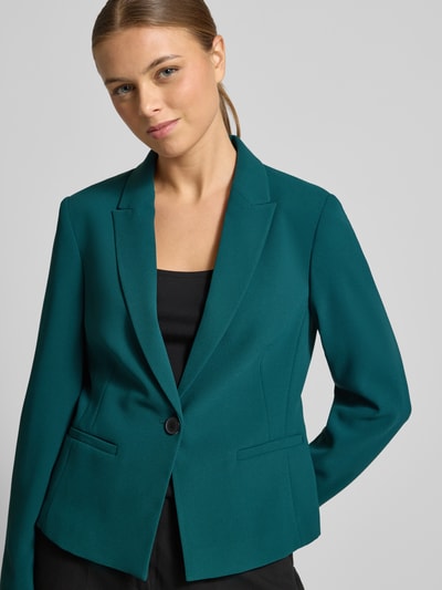 COMMA Slim Fit Blazer mit Paspeltaschen Petrol 3