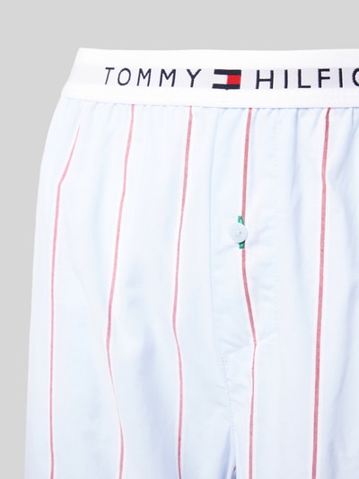 TOMMY HILFIGER Pyjama-Hose mit elastischem Logo-Bund Blau 2