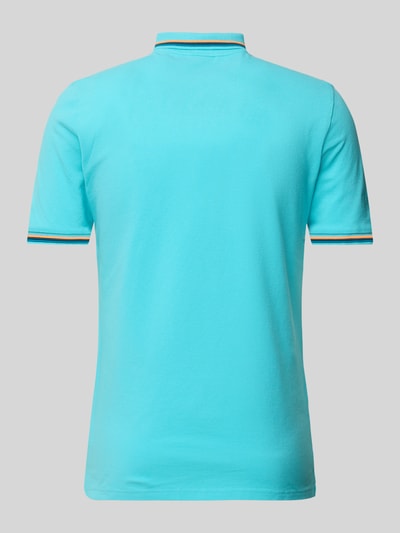 Sundek Poloshirt mit kurzer Knopfleiste Modell 'Brice' Aqua 3