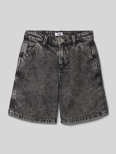 Jack & Jones Regular Fit Jeansshorts im 5-Pocket-Design Modell 'TONY' Black 1