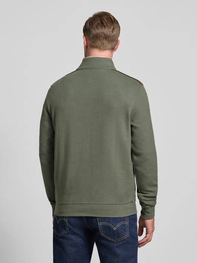 bugatti Sweatshirt mit Label-Detail Khaki 5