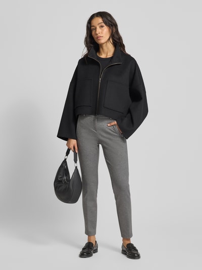 Raphaela By Brax Stoffen broek met Franse steekzakken, model 'Lillyth' Middengrijs - 1