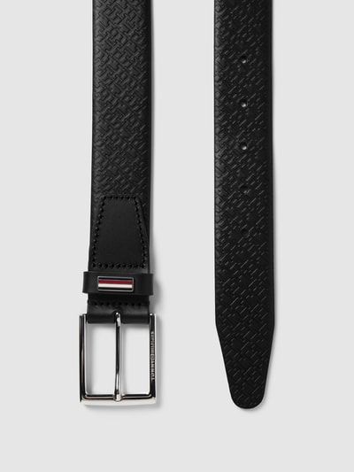 Tommy Hilfiger Gürtel aus Leder mit Strukturmuster Modell 'BUSINESS' Black 3