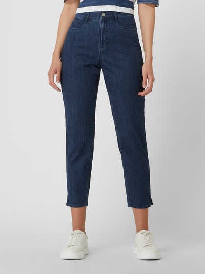 Brax Feminin Fit Cropped Jeans mit Stretch-Anteil Modell 'Caro' Dunkelblau 4