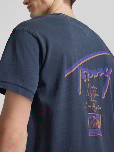 Tommy Jeans Relaxed Fit T-Shirt aus reiner Baumwolle Marine 3
