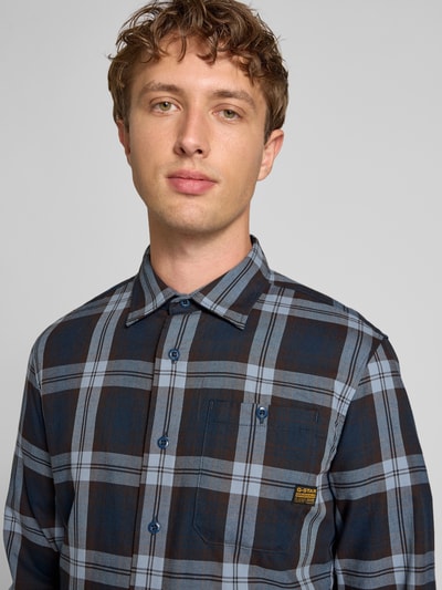 G-Star Raw Slim Fit Freizeithemd mit Kentkragen Modell 'Bristum 2.0' Marine 3