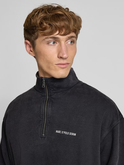 Marc O'Polo Denim Regular fit sweatshirt van puur katoen Zwart - 3