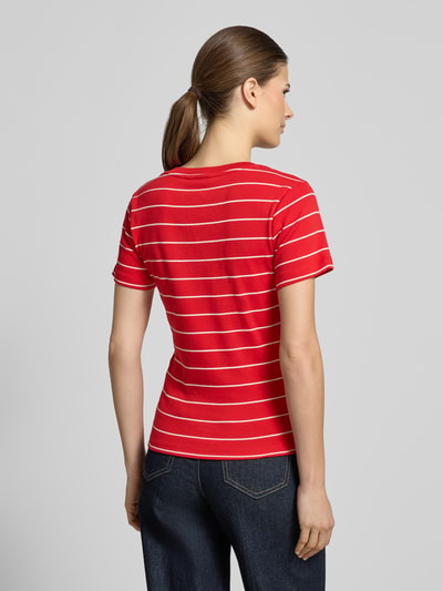 Tommy Hilfiger Slim Fit T-shirt van puur katoen Rood - 5
