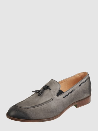 Cinque Tassel-Loafer aus Leder Modell 'Alexio' Dunkelgrau 1