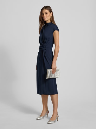 Lauren Ralph Lauren Nauwsluitende businessjurk met mock neck model 'BERTUNO' Marineblauw - 1