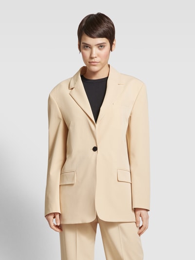 HUGO Blazer met borstzak, model 'Agura' Beige - 4