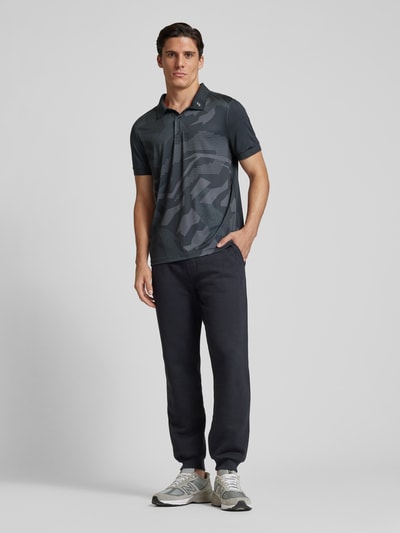 Joy Slim fit poloshirt met logostitching, model 'G-Style' Antraciet - 1