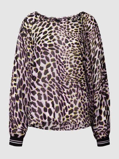 Marc Cain Bluse mit Animal-Print Flieder 2