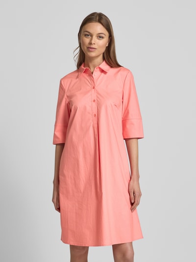 Christian Berg Woman Selection Knielanges Hemdblusenkleid mit 1/2-Arm Koralle 4