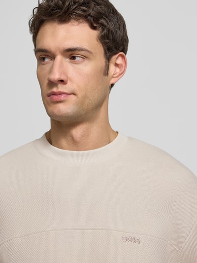 BOSS Orange Regular Fit T-Shirt aus Baumwoll-Mix Modell 'TE_HIVE' Sand 3