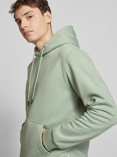 Jack & Jones Bluza z kapturem i kieszenią kangurką model ‘BRADLEY’ Miętowy 3