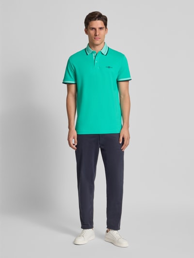 Tom Tailor Regular Fit Poloshirt aus Baumwoll-Mix Grass 1