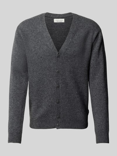 Casual Friday Kurtka z dzianiny z dekoltem w serek model ‘KARL’ Średnioszary 2