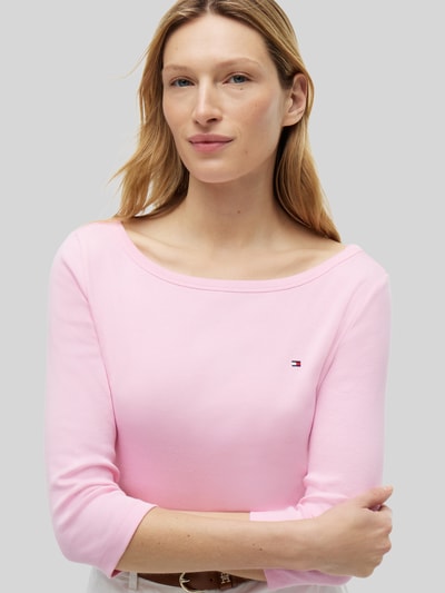 Tommy Hilfiger Regular Fit 3/4-Shirt aus reiner Baumwolle Pink 3