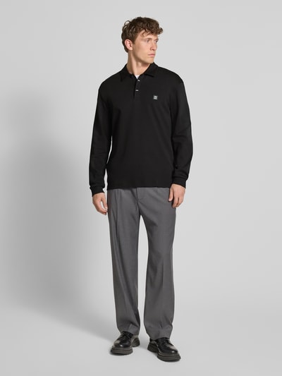 HUGO Poloshirt mit Label-Detail Modell 'Dargenpolo' Black 1