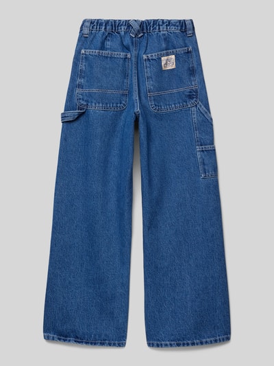 Element Straight leg jeans met labelpatch, model 'CARPENTER' Blauw - 3