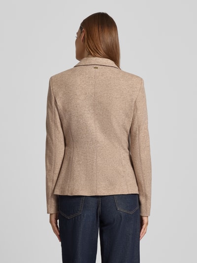 WHITE LABEL Slim Fit Blazer aus Woll-Mix mit Reverskragen Sand 5