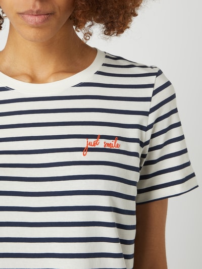 Jake*s Casual T-Shirt aus Organic Cotton  Marine 3