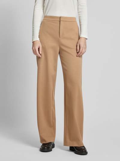 Drykorn Wide Leg Stoffhose mit Gesäßtaschen Modell 'FAE' Camel 4