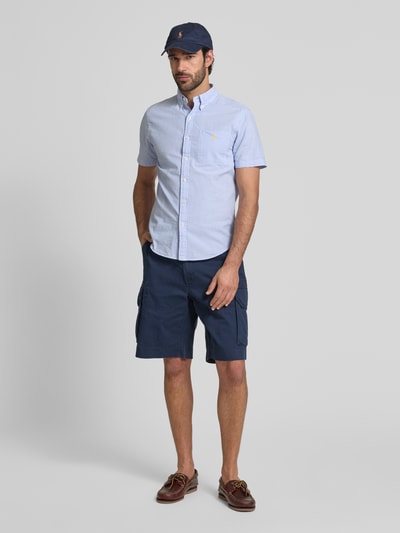 Polo Ralph Lauren Custom Fit Freizeithemd mit Button-Down-Kragen Bleu 1