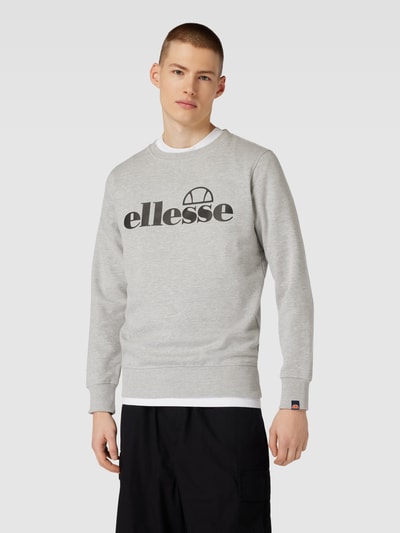 Ellesse Sweatshirt met labelprint, model 'Bootia' Middengrijs gemêleerd - 4