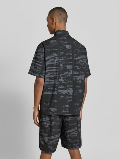 BOSS Green Relaxed Fit Freizeithemd mit Kentkragen Modell 'ST_GLOBE PRINT S' Black 5