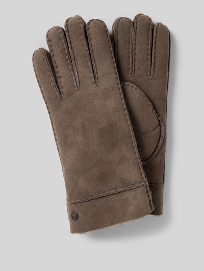 Roeckl Handschoenen van lamswol, model 'HELSINKI' Middengrijs - 1