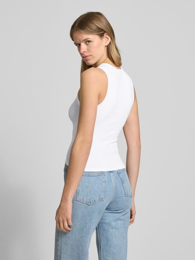 Pepe Jeans Tanktop met labelprint, model 'VIV' Wit - 5