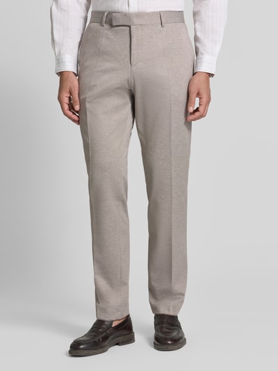 BOSS Slim Fit Anzughose mit Viskose-Anteil Modell 'H-Genius-J-263' Beige 4